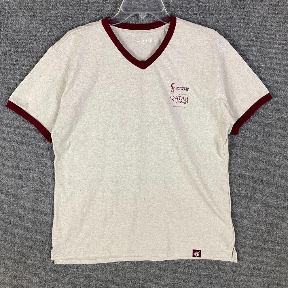 Fifa World Cup Qatar‎ 2022 T-Shirt Men's Medium Short Sleeve Polyester Blend